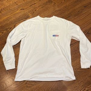 Mens Vineyard Vines long sleeve white shirt size large